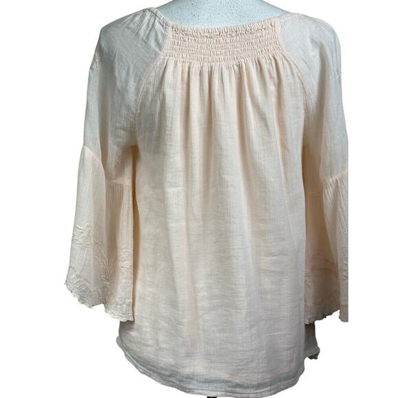 Soft Surroundings pink top, XS, romantic, soft girl, pastel, feminine, bohemian - Picture 3 of 7